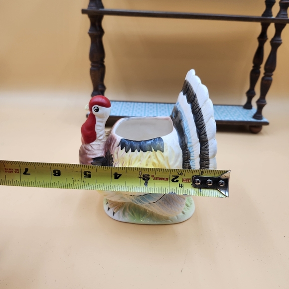 Vintage Thanksgiving Relpo Turkey Planter Candy Dish Figurine Japan - Picture 4 of 13